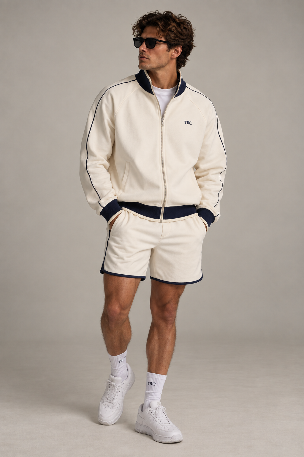 The Club Track Jacket - Ecru