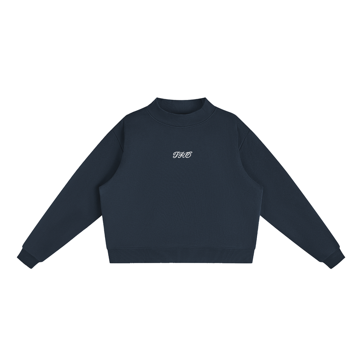 The Rally Embroidered Mock-Neck Sweatshirt