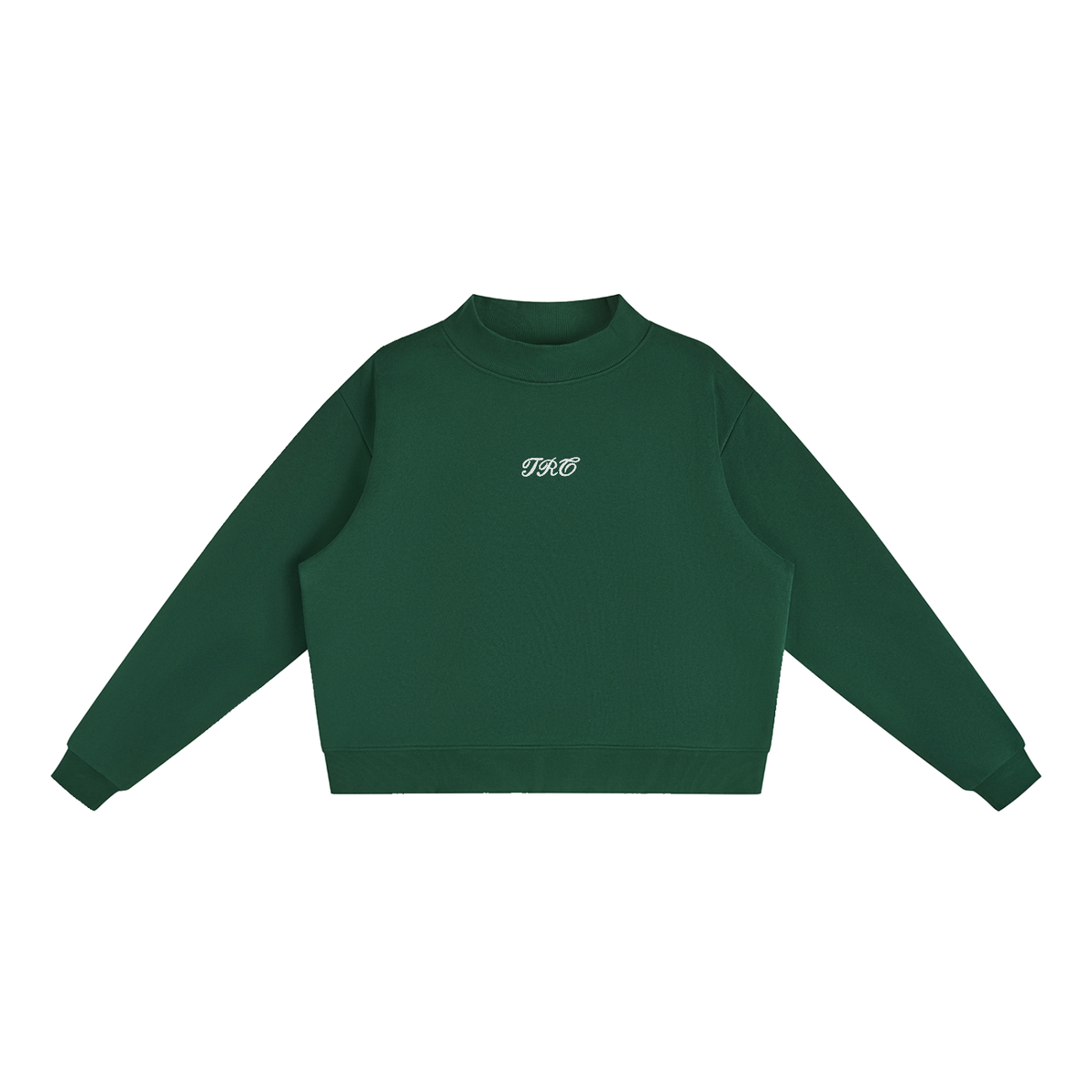 The Rally Embroidered Mock-Neck Sweatshirt